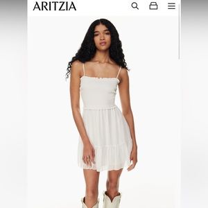 NWT Aritzia x Wilfred White Mini Dress size Small